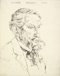 Porträt von Joseph Pennell, 1924